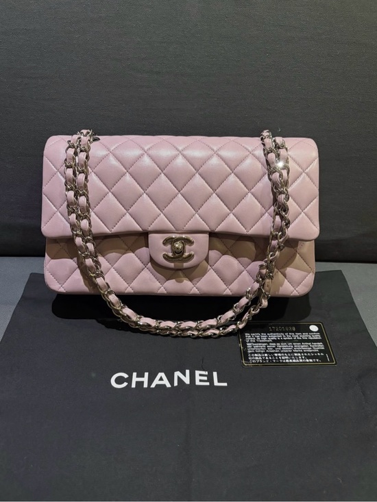 CHANEL Handbags - CHANEL Classic Flap Bag Pink Quilted Leather Chain Shoulder Bag